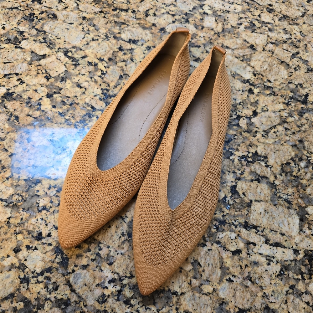 Everlane The 40 Hour Flat in Toffee Brown Women 10.5 NEW